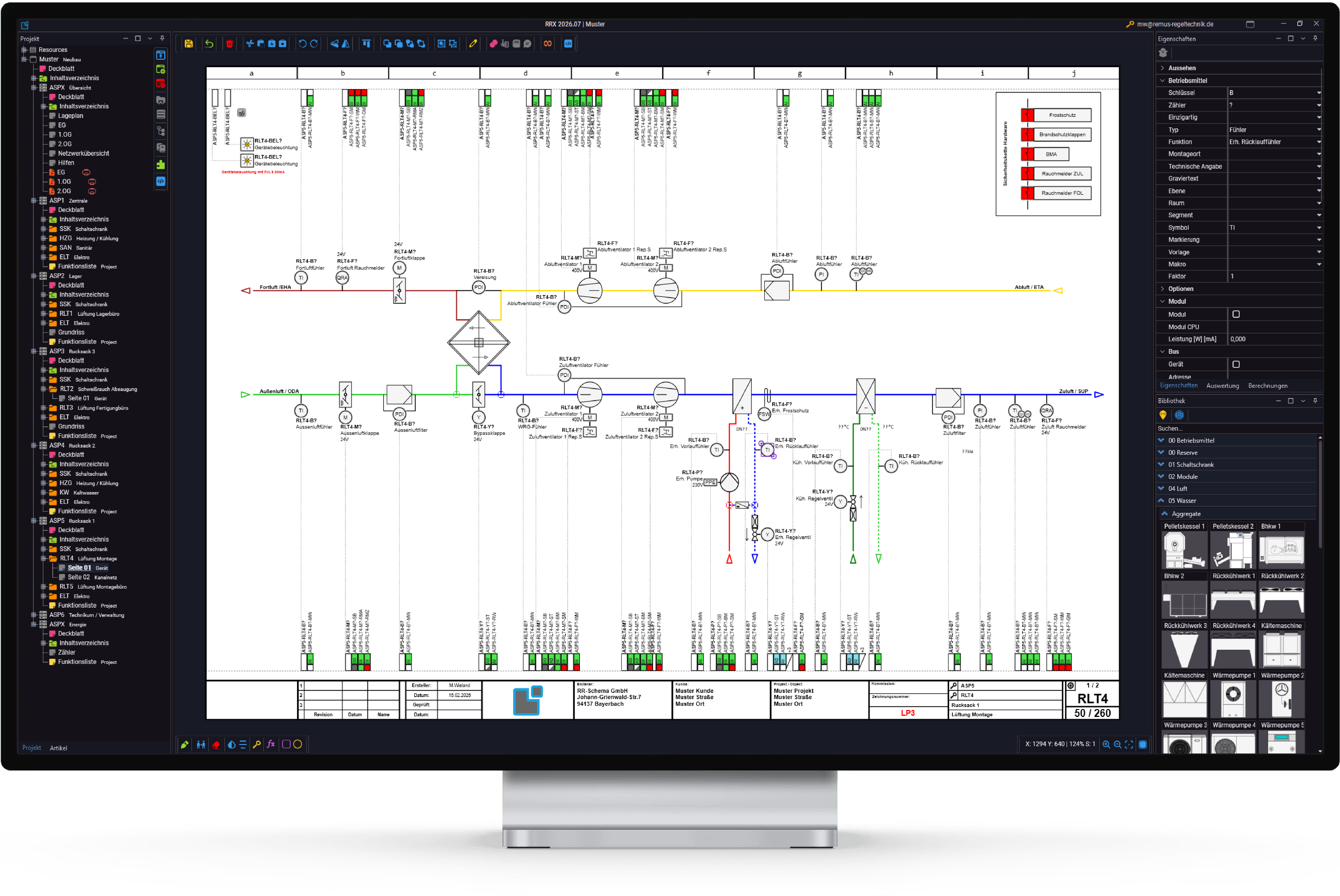 RRX MSR-Schema Lüftungsanlage