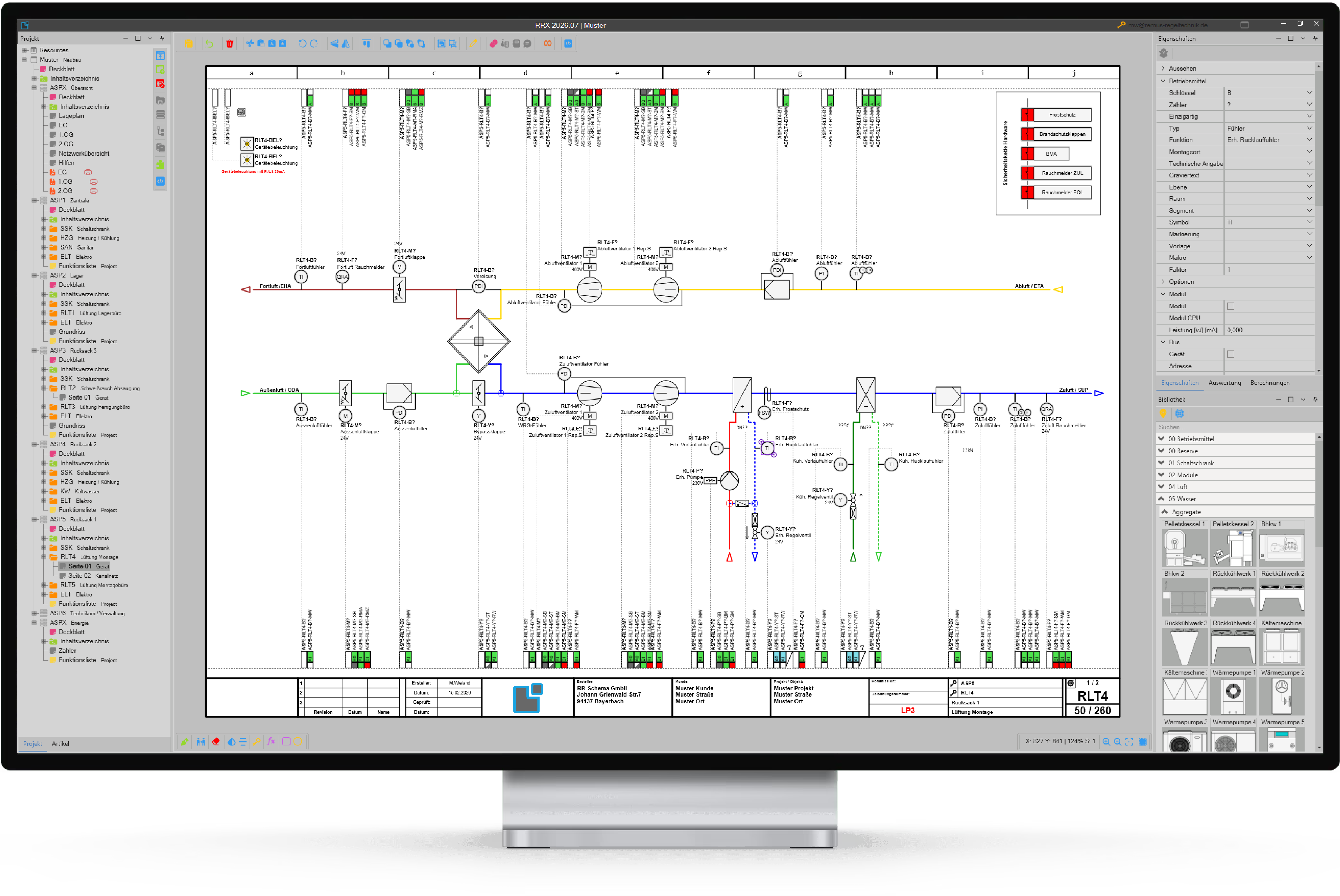 RRX Regelschema Lüftungsanlage